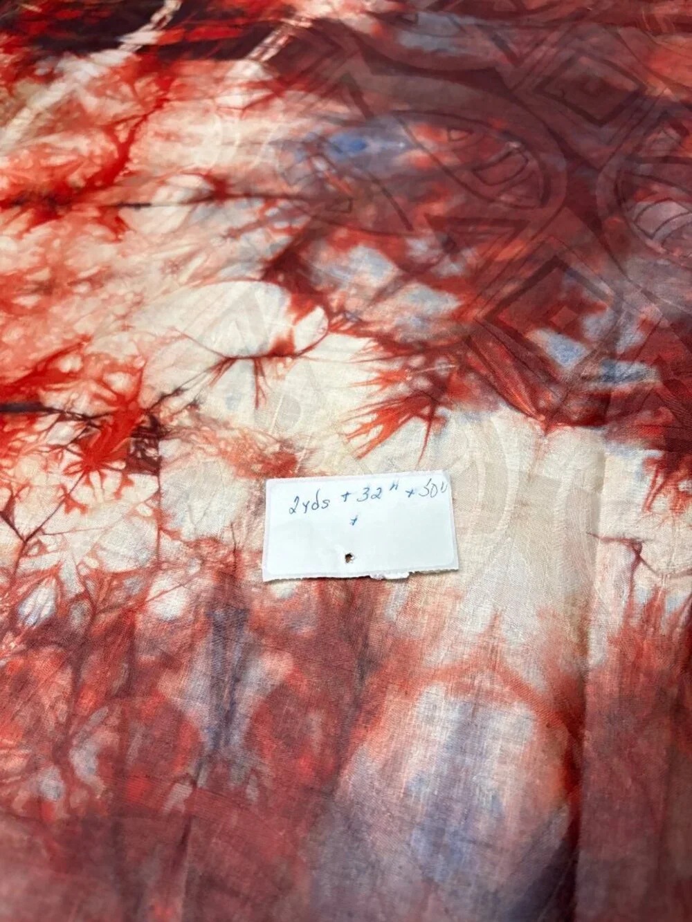 Hand-Dyed Cotton Batik Fabric 1/2 yard x 50
